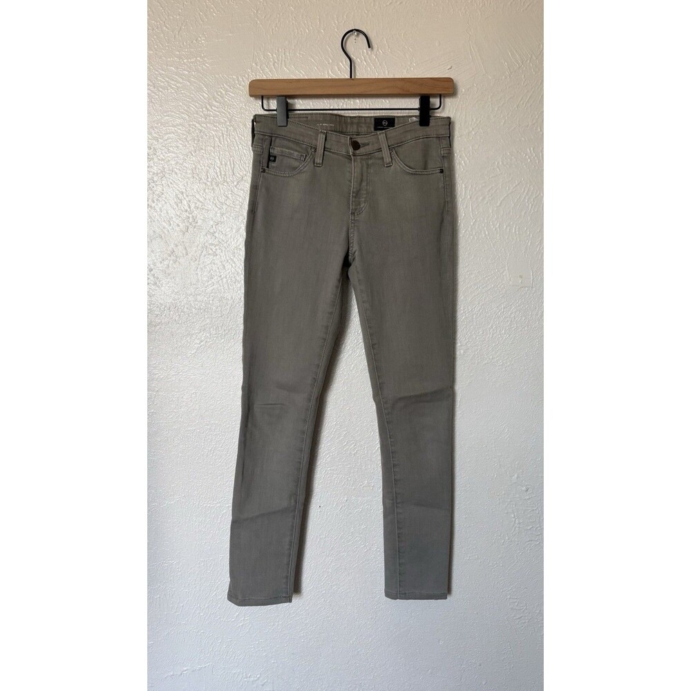 AG Adriano Goldschmied Women's Green/gray Skinny Jeans Size 24R